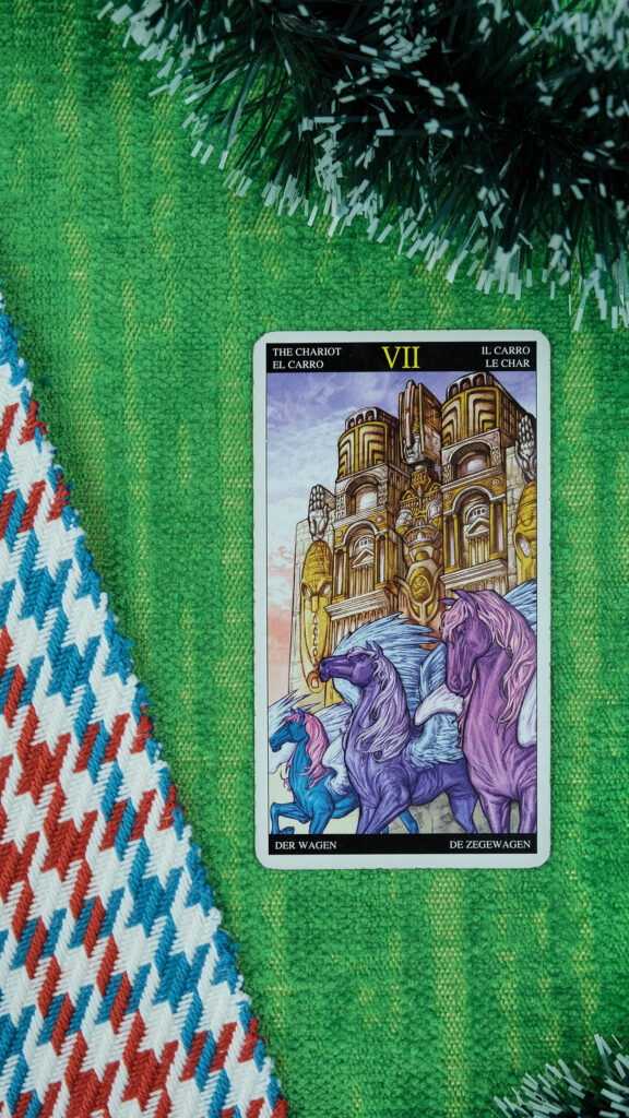 The Chariot Tarot Card Meaning and Spiritual Guidance Wallpaper