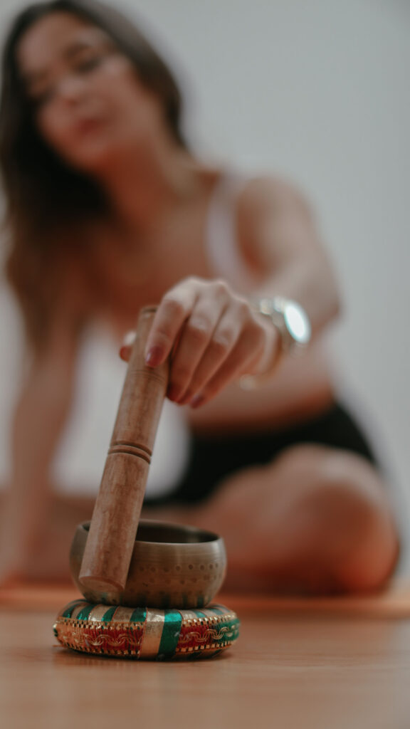 Singing Bowl Meditation Sound Healing Mindfulness Aesthetic Wallpaper