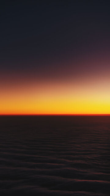 Minimalist Sunset Aura Gradient Spiritual Energy Phone Wallpaper