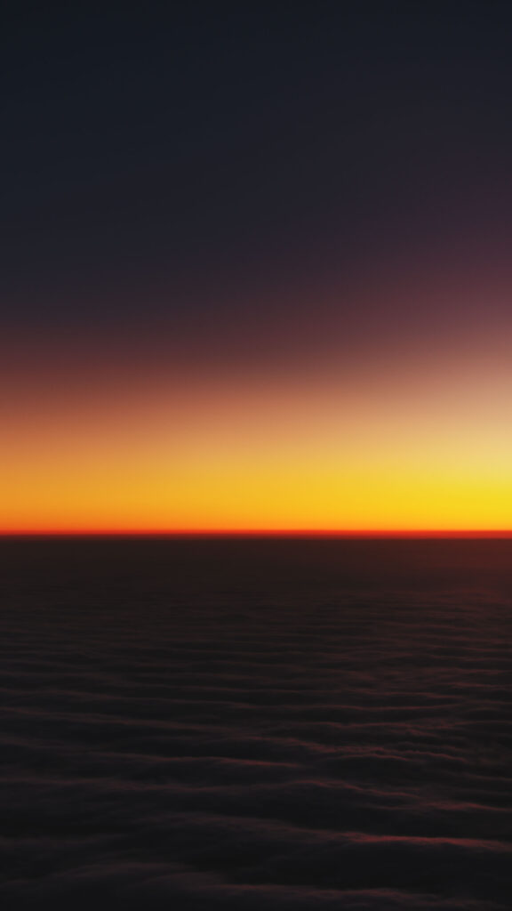 Minimalist Sunset Aura Gradient Spiritual Energy Phone Wallpaper