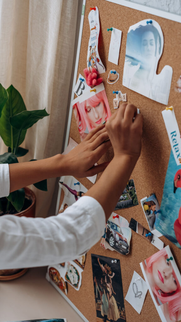 Creative Vision Board Manifestation Aesthetic for Your Goals Wallpaper