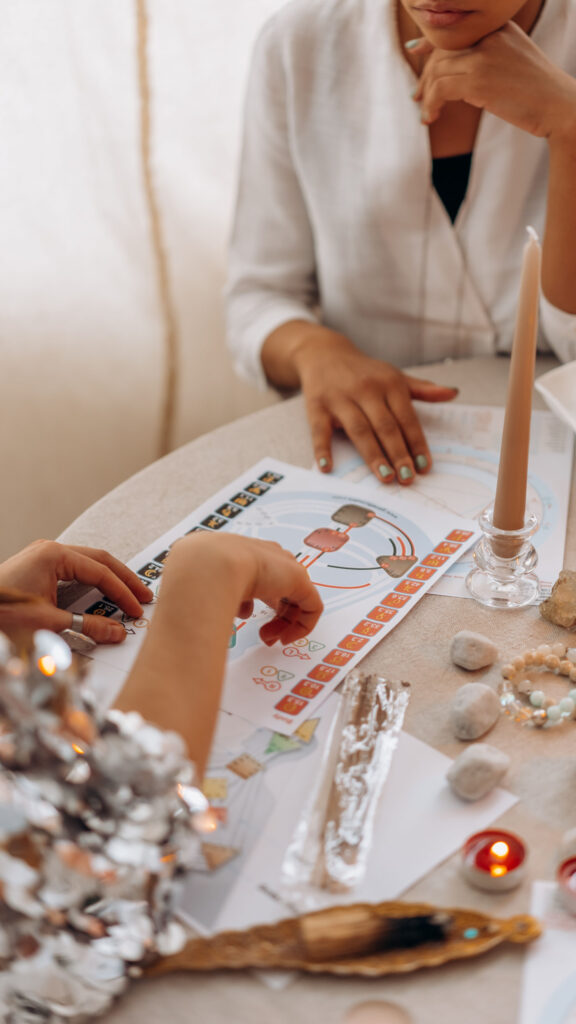 Astrological Manifestation Ritual and Human Design Chart Wallpaper
