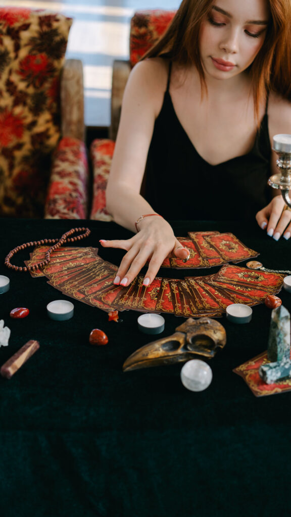 Mystical Tarot Reading and Crystal Healing Energy Divination Wallpaper