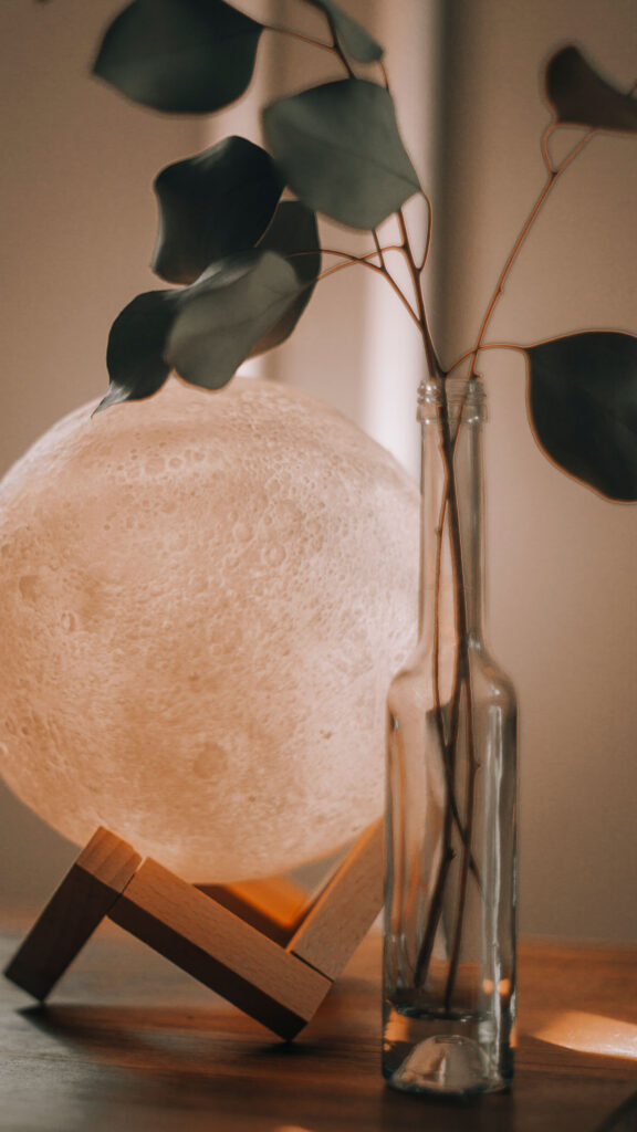 Ethereal Lunar Glow Spiritual Energy Manifestation Phone Wallpaper