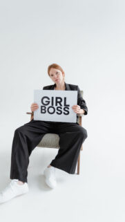 Girl Boss Empowerment Vision Board Manifestation Aesthetic Phone Wallpaper