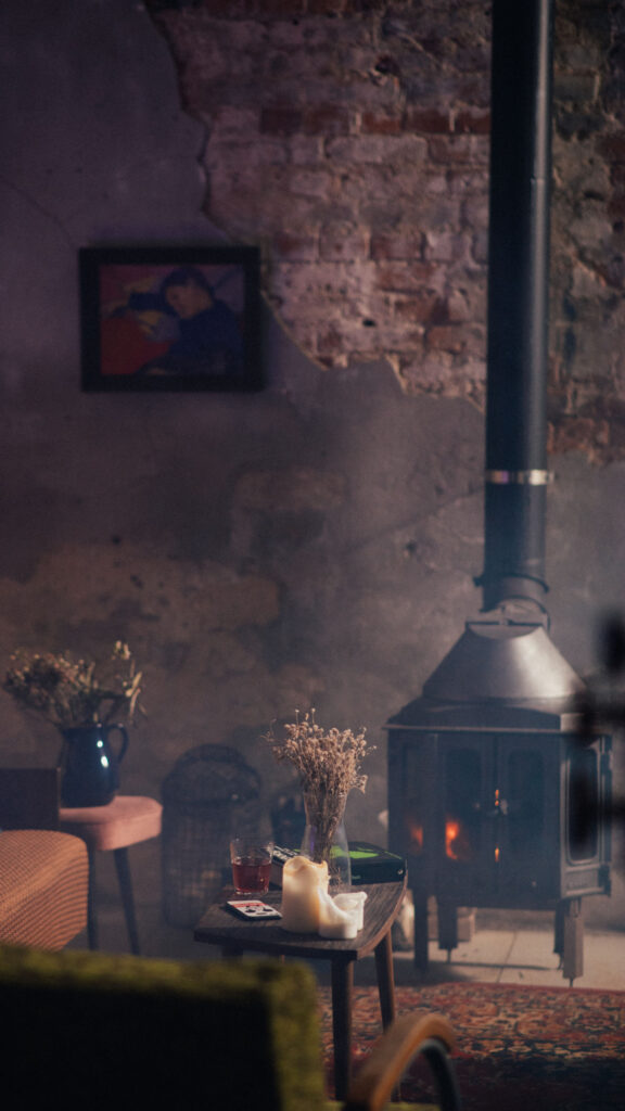 Cozy Hearth Manifestation and Home Sanctuary Spiritual Aesthetic Wallpaper