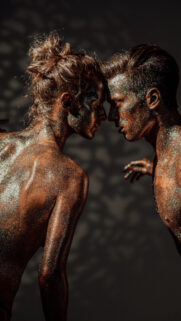 Gemini Celestial Twins Cosmic Energy Aesthetic Wallpaper
