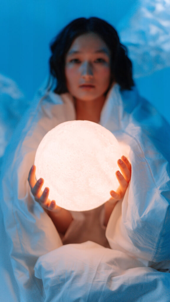Luminous Lunar Energy Manifestation Ritual Spiritual Aesthetic Wallpaper