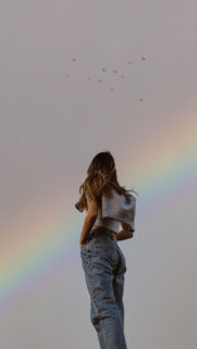 Aura Rainbow Manifestation Energy High Vibe Spiritual Aesthetic Wallpaper