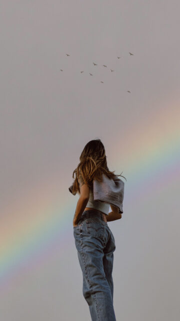 Aura Rainbow Manifestation Energy High Vibe Spiritual Aesthetic Wallpaper