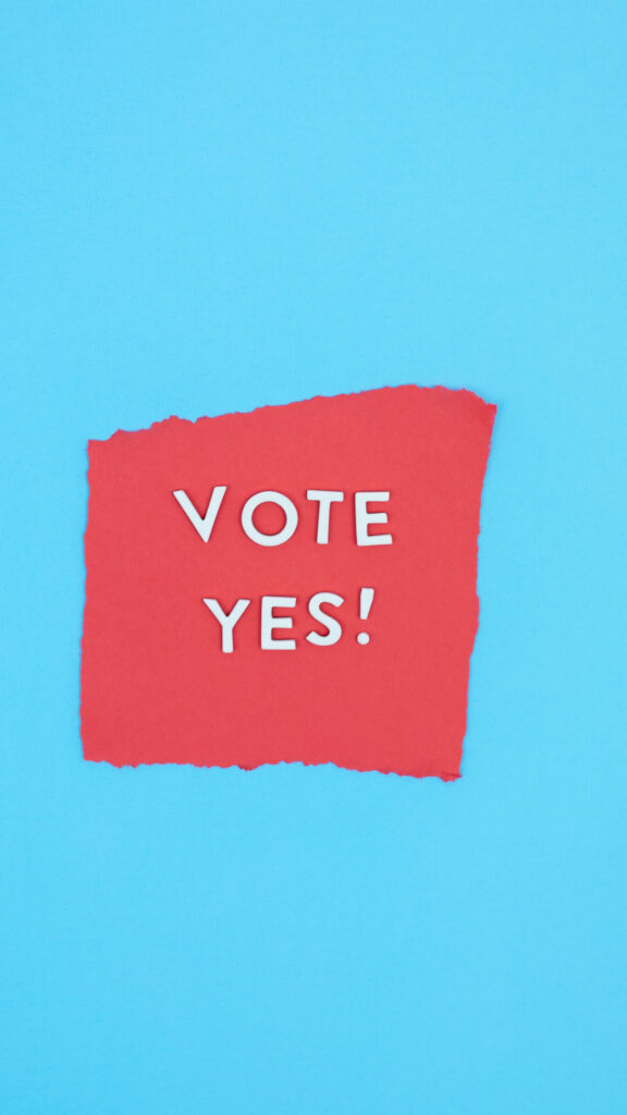 Vote Yes Affirmation Vision Board Manifestation Phone Wallpaper