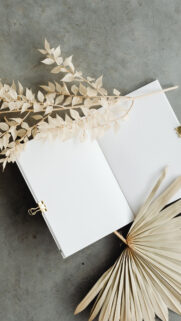 Minimalist Vision Board Aesthetic for Intentional Manifestation Wallpaper
