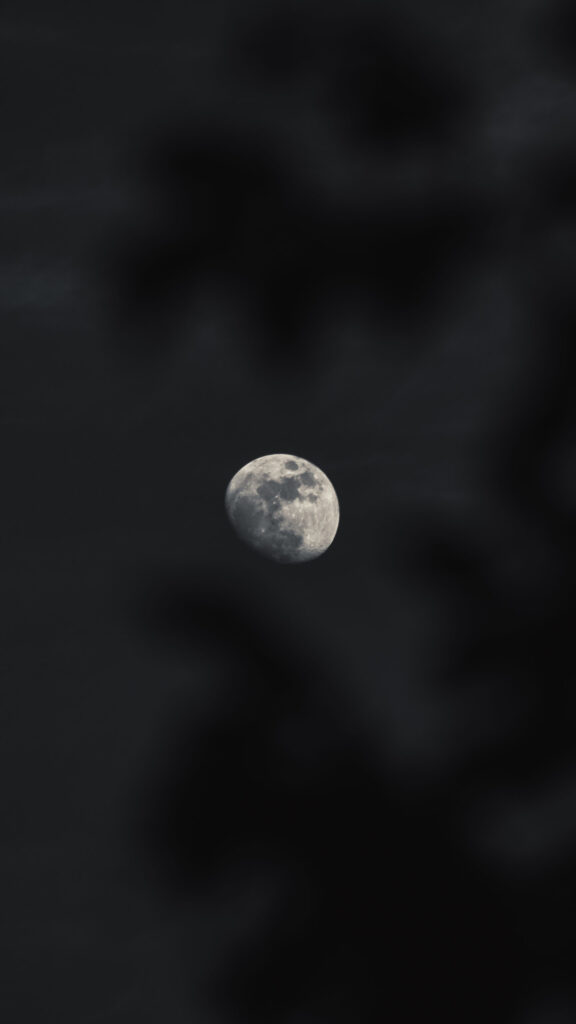 Waxing Gibbous Moon Phase Spiritual Aesthetic Energy Wallpaper