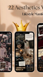 Luxury Manifestation Vision Board for Abundance and Success Aesthetic Wallpaper