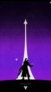 Destiny Warlock Minimalist Silhouette Mobile Wallpaper