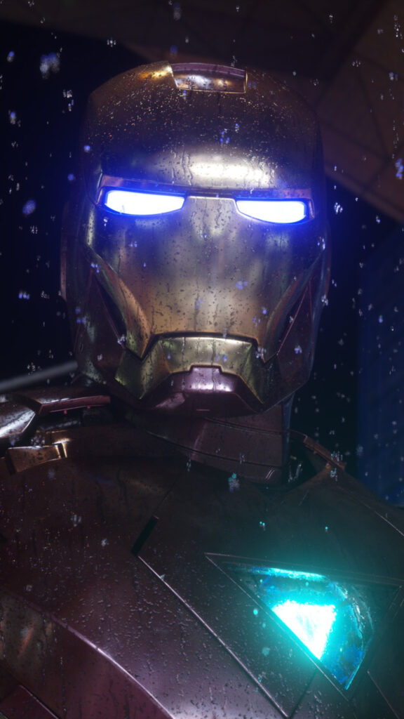 Cinematic Iron Man Mark VI Armor Close-up 4K Mobile Wallpaper