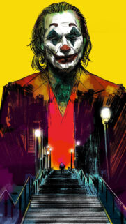 Joker Stairs Artistic Portrait Mobile Wallpaper