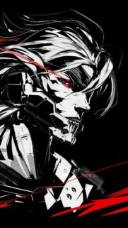 Raiden Cybernetic Cyborg Anime Style Mobile Wallpaper