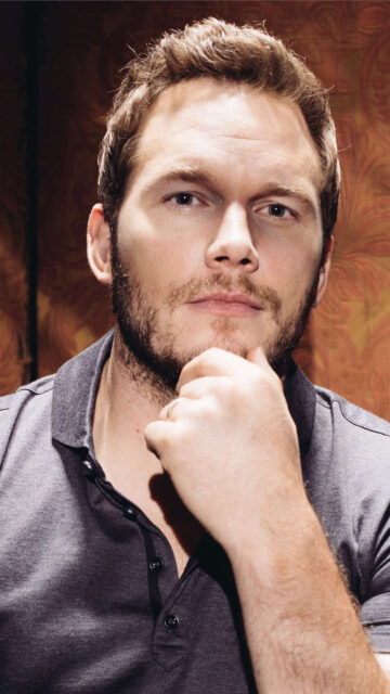 Chris Pratt Close-Up Portrait Mobile Wallpaper