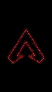 Minimalist Apex Legends Red Neon Logo Mobile Wallpaper