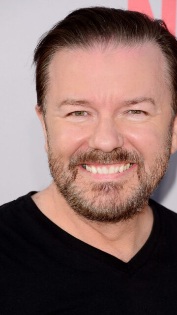 Ricky Gervais Portrait Mobile Wallpaper