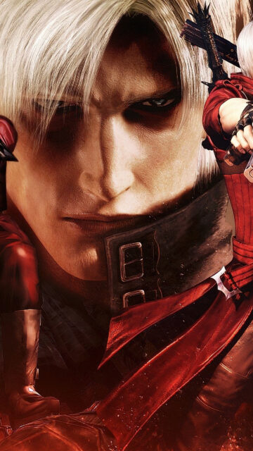 Dante Devil May Cry Close-up Portrait HD Mobile Wallpaper