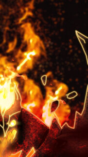 Fiery Shadow Fiend Dota 2 Style Mobile Wallpaper
