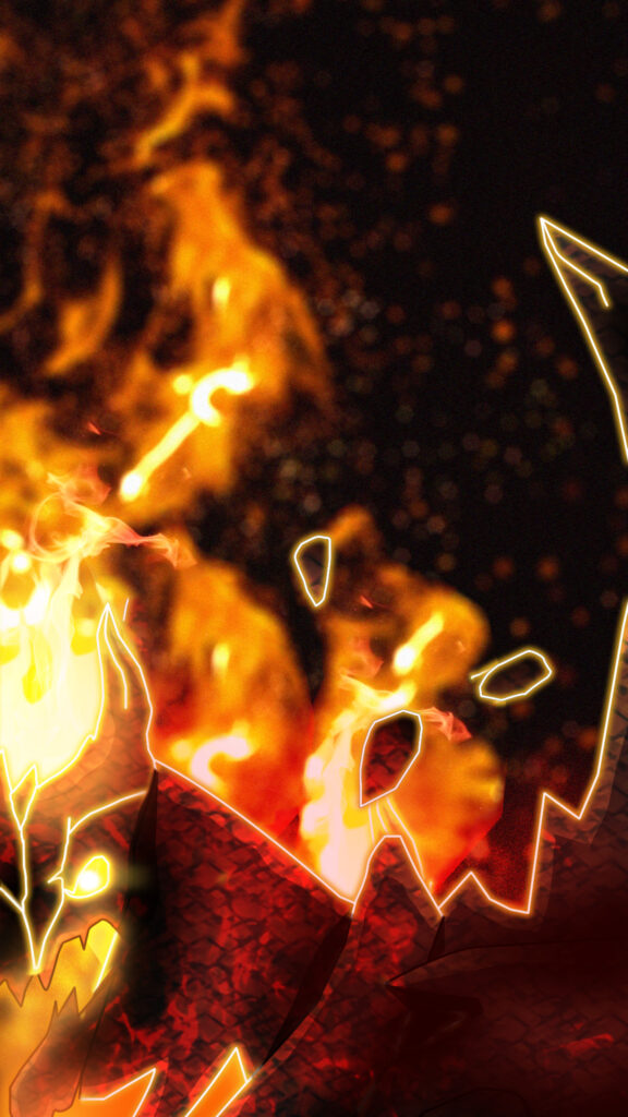 Fiery Shadow Fiend Dota 2 Style Mobile Wallpaper