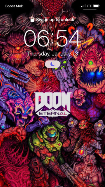 Doom Eternal Fierce Demons and Slayer Dynamic Mobile Wallpaper