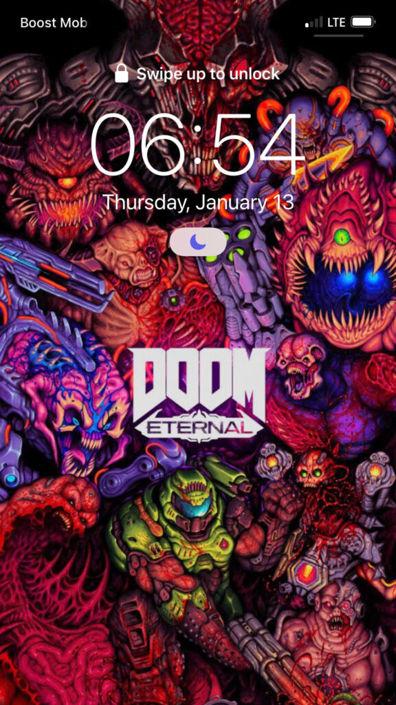 Doom Eternal Fierce Demons and Slayer Dynamic Mobile Wallpaper