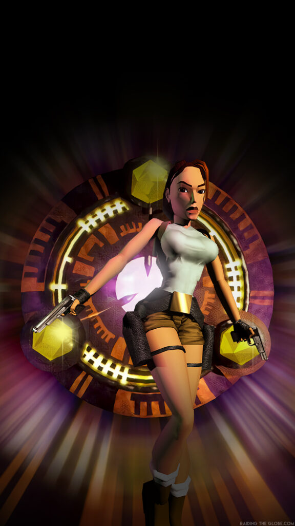 Lara Croft Retro Aesthetic Tomb Raider Mobile Wallpaper