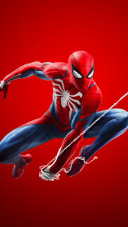 Marvel Spider-Man Action Pose High Resolution 4K Mobile Wallpaper