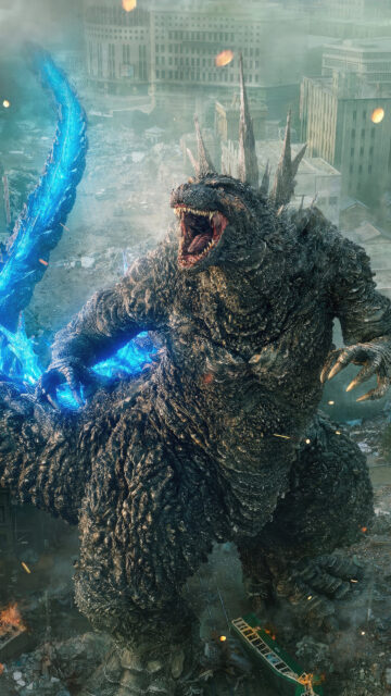 Godzilla Minus One Destructive Rampage 4K Mobile Wallpaper