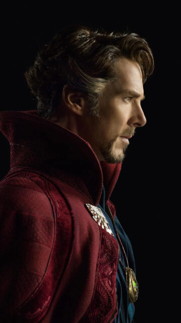 Doctor Strange Profile Close Up Mobile Wallpaper