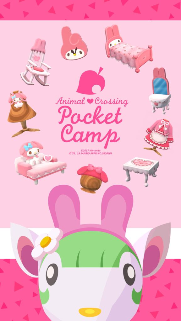 Sanrio Animal Crossing Pocket Camp Phone Wallpaper