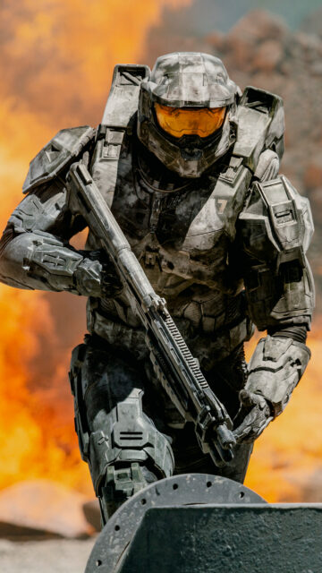 Master Chief Halo Combat Evolved Battle Mobile Wallpaper