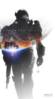 Remember Reach Noble Team Spartan Silhouette Mobile Wallpaper
