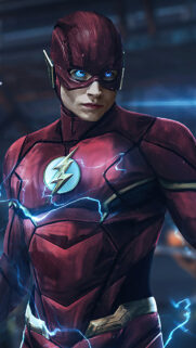 Ezra Miller The Flash Close-up DC Cinematic Universe Mobile Wallpaper