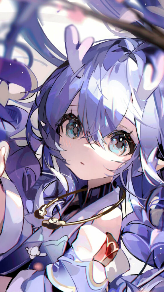 Bailu Honkai Star Rail Chibi Style Phone Wallpaper
