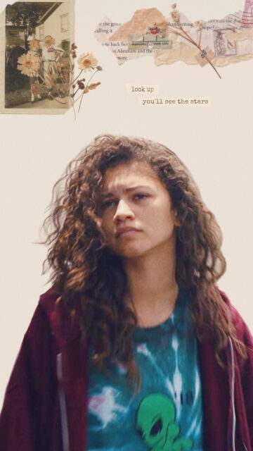 Zendaya Rue Bennett Euphoria Aesthetic Mobile Wallpaper
