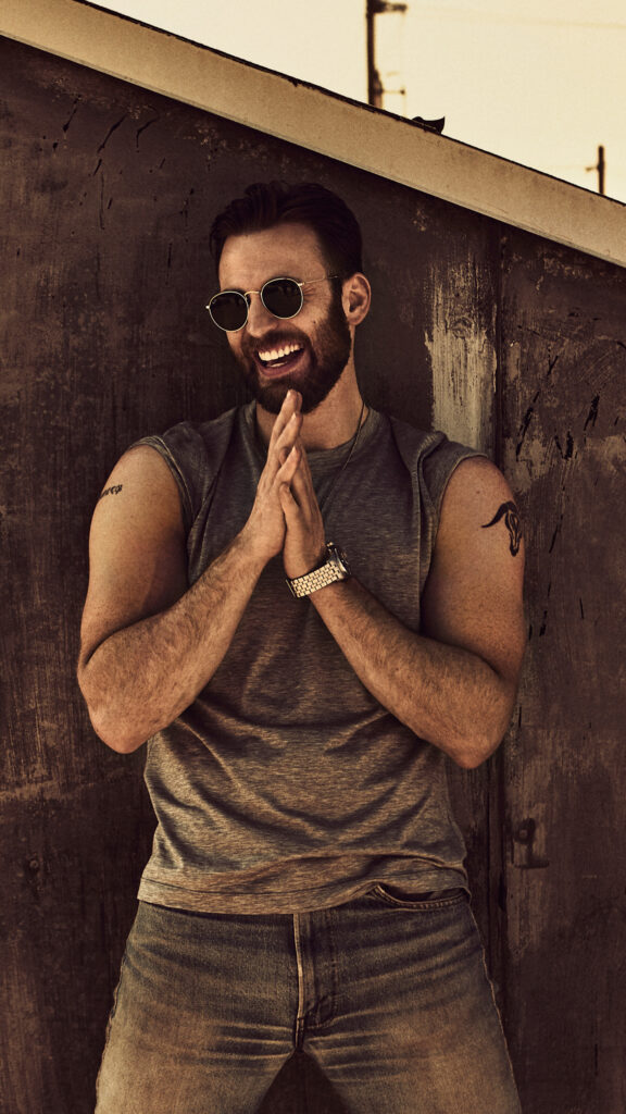 Portrait of a Bearded Man Wearing Sunglasses Mobile Wallpaper