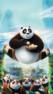 Po and the Pandas Kung Fu Panda 3 Mobile Wallpaper