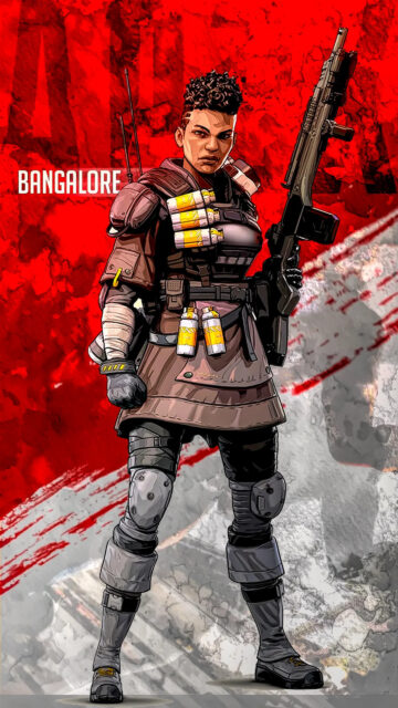 Bangalore Apex Legends Military Soldier Mobile Wallpaper