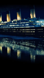 Stunning Titanic Night Cruise Mobile Wallpaper