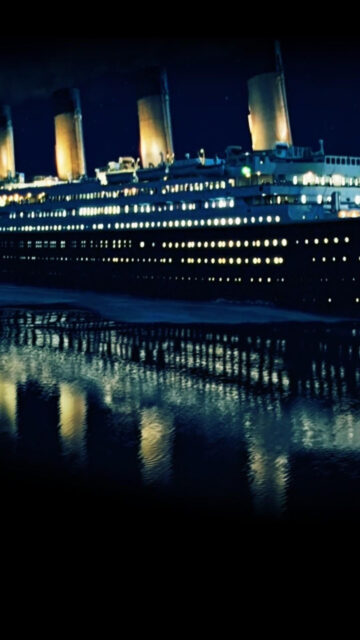 Stunning Titanic Night Cruise Mobile Wallpaper