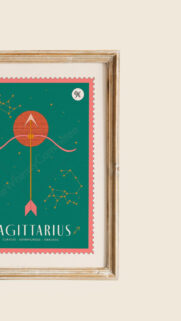 Sagittarius Zodiac Constellation Aesthetic Art Phone Wallpaper