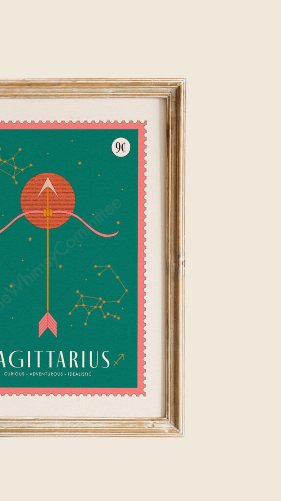 Sagittarius Zodiac Constellation Aesthetic Art Phone Wallpaper