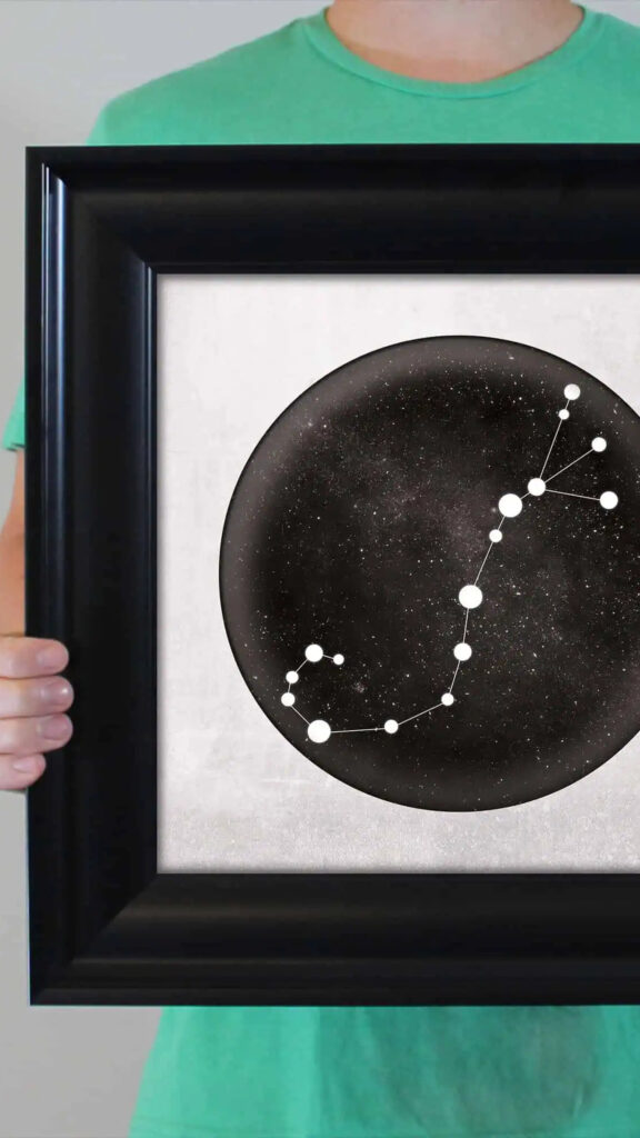 Scorpio Zodiac Sign Constellation Celestial Dark Aesthetic Wallpaper