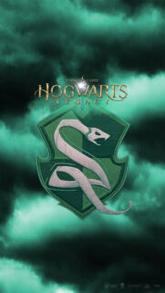 Slytherin House Crest Hogwarts Legacy Mobile Wallpaper