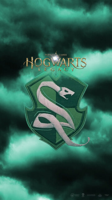 Slytherin House Crest Hogwarts Legacy Mobile Wallpaper